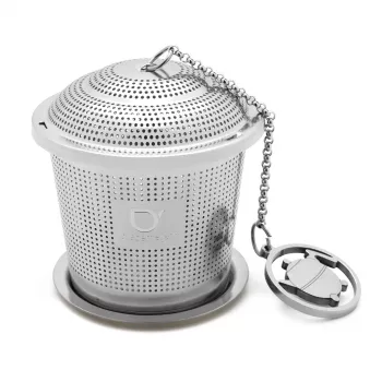 Filtro per tè BREDEMEIJER con catena e gocciolatoio in acciaio inox 191006