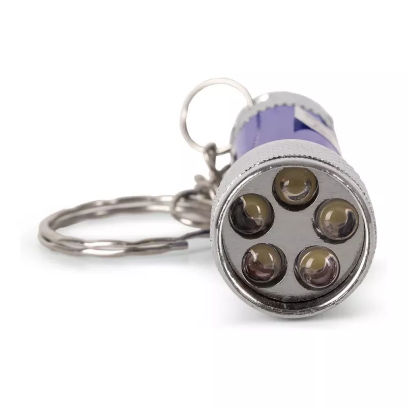 Torcia portachiavi ENTAC 5 LED blu