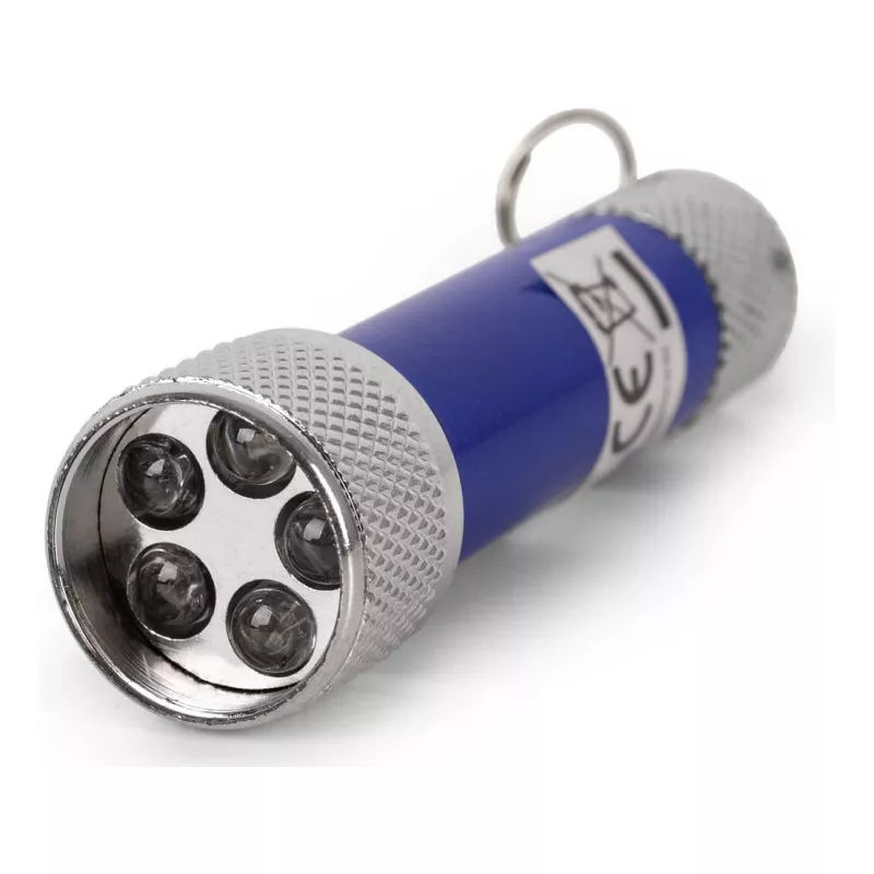 Torcia portachiavi ENTAC 5 LED blu