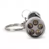 Torcia portachiavi ENTAC 5 LED nero
