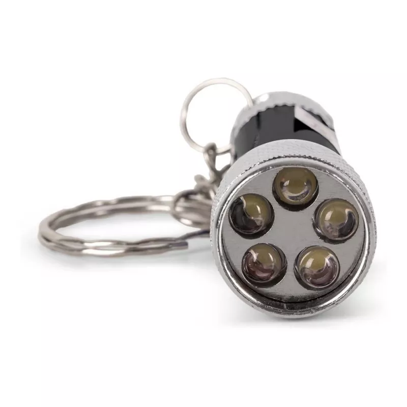 Torcia portachiavi ENTAC 5 LED nero