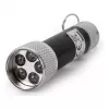 Torcia portachiavi ENTAC 5 LED nero