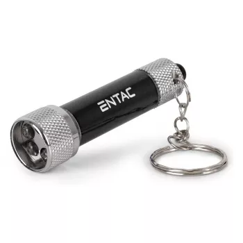 Torcia portachiavi ENTAC 5 LED nero
