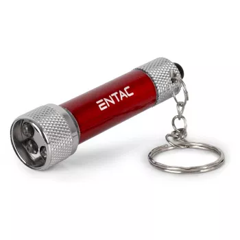 Torcia portachiavi ENTAC 5 LED rosso