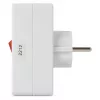 Adattatore da parete ENTAC 2x Euro 1x Schuko con interruttore bianco