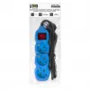 Ciabatta ENTAC 3 prese 1,5m interruttore blu