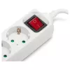Ciabatta ENTAC 3 prese con USB 1,5m interruttore bianco