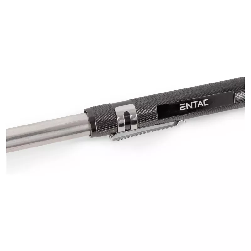 Torcia LED ENTAC EFL-1W-FLEX-ALU 1W con collo telescopico, alluminio, nero