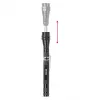 Torcia LED ENTAC EFL-1W-FLEX-ALU 1W con collo telescopico, alluminio, nero