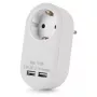 Adattatore da parete ENTAC con 2x USB-A bianco