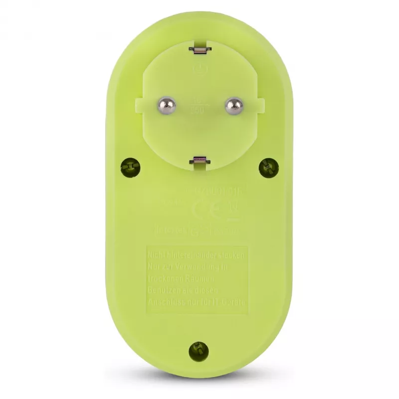 Adattatore da parete ENTAC con 2x USB-A lime