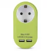 Adattatore da parete ENTAC con 2x USB-A lime