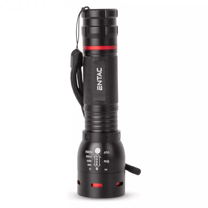 ENTAC EFL-ZOOM-5W-ALU Torcia LED zoomabile 350 lumen nero