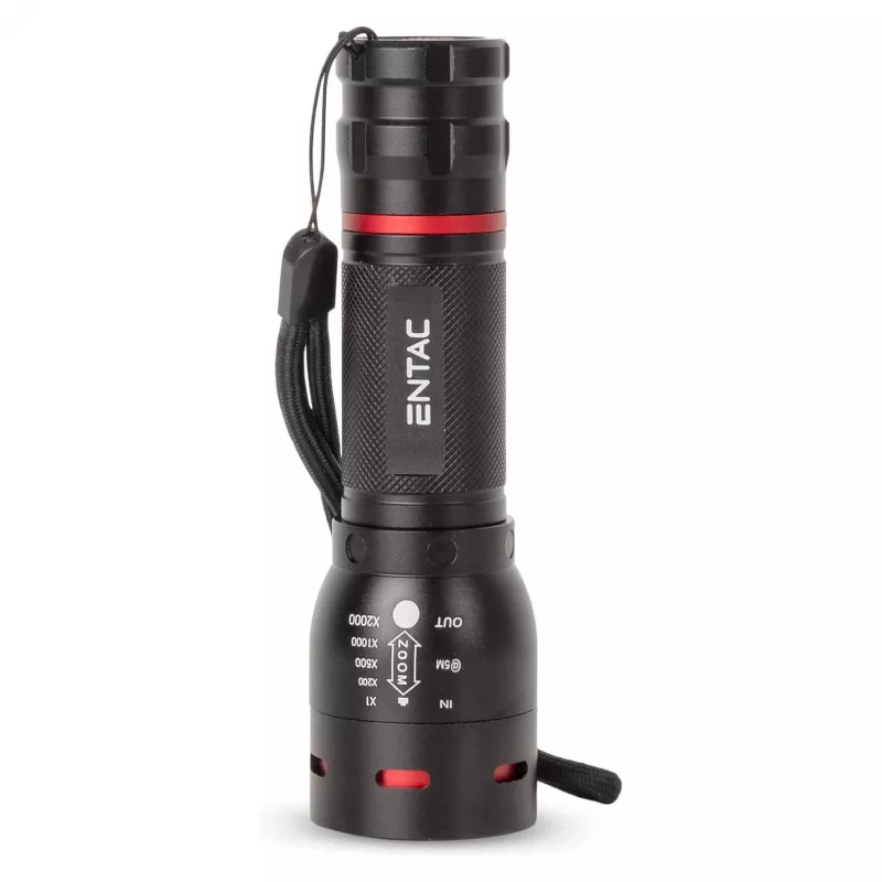 ENTAC EFL-ZOOM-5W-ALU Torcia LED zoomabile 350 lumen nero