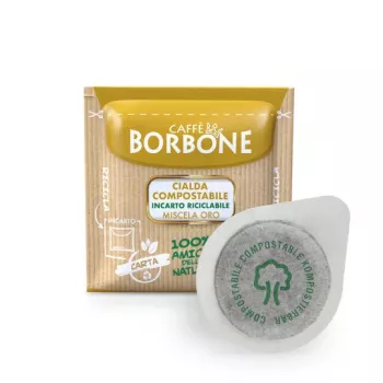 Caffè Borbone Miscela Oro Cialde caffè sistema ESE 44mm confezione da 100 da 7.2g