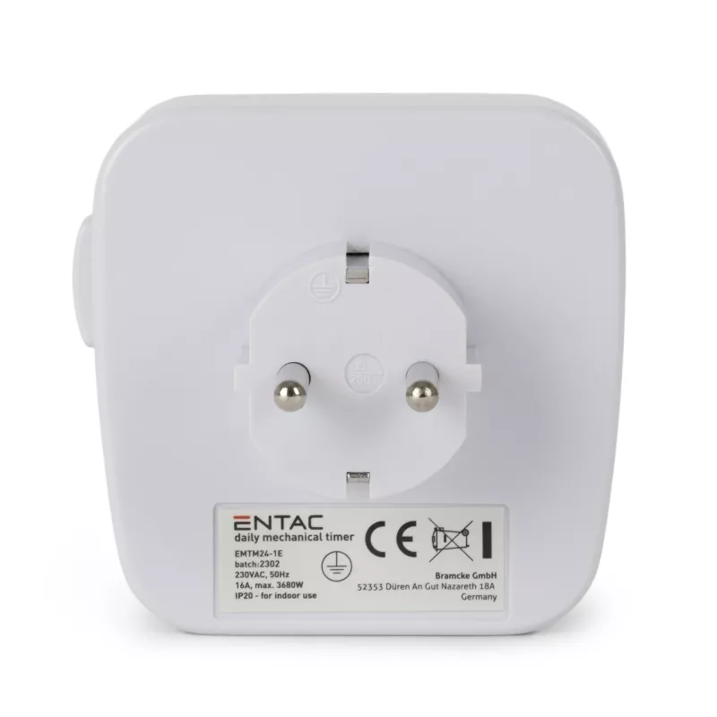 ENTAC Timer meccanico Mini 24 ore 48 programmi