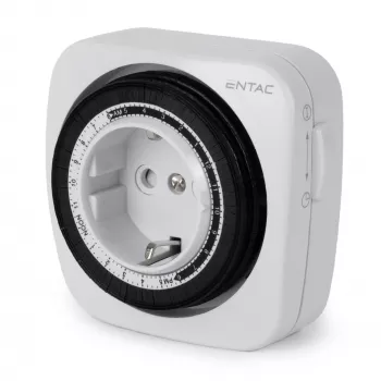 ENTAC Timer meccanico Mini 24 ore 48 programmi