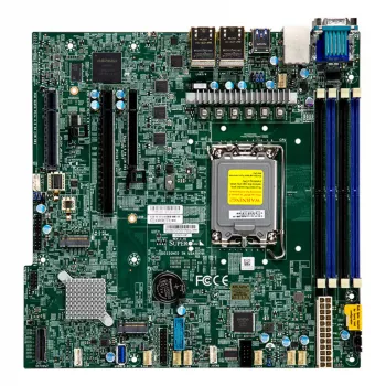 Supermicro MBD-X13SCH-LN4F-O Scheda madre Micro-ATX, LGA1700, Intel C266, DDR5, 4x 1GbE, IPMI