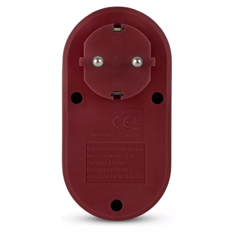 ENTAC adattatore per presa con 2x USB-A bordeaux