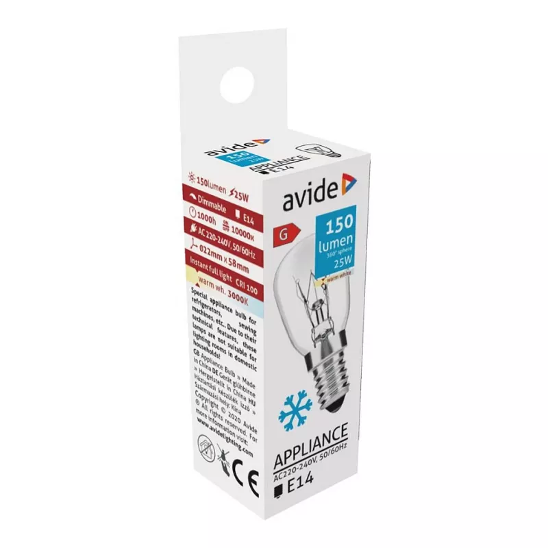 Avide Lampadina alogena 150lm 25W E14 bianco caldo 3000K