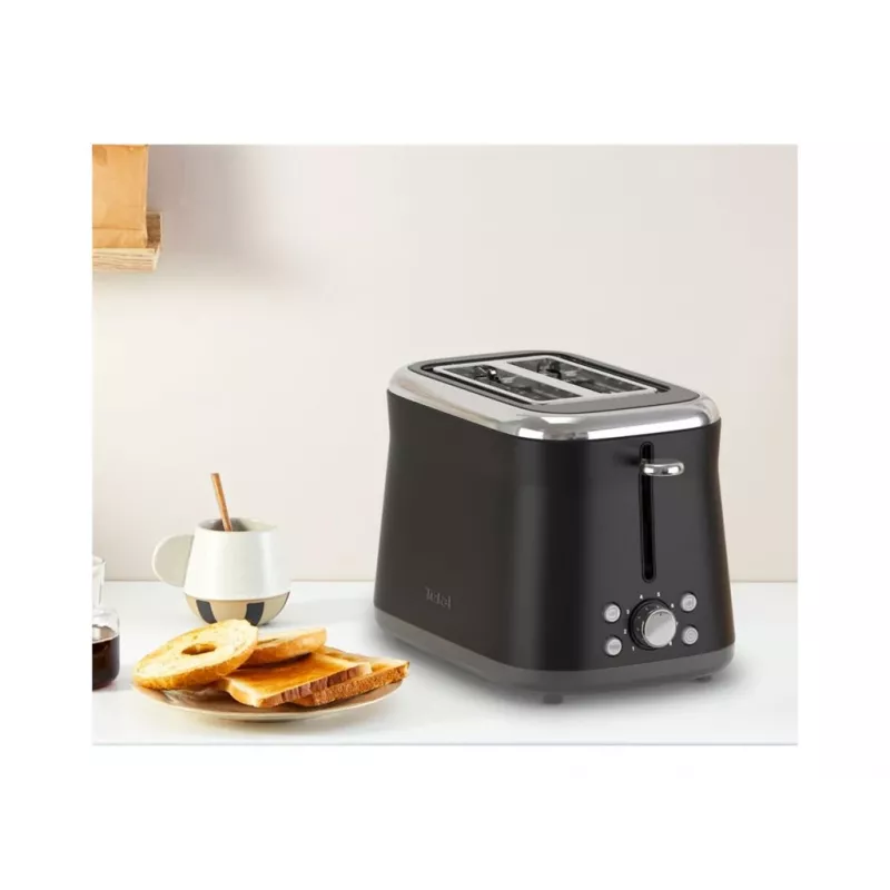 TEFAL Toaster TT7208E0 Collection Retro 850 W 2 fette acciaio inox nero