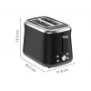 TEFAL Toaster TT7208E0 Collection Retro 850 W 2 fette acciaio inox nero