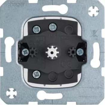 Hager WDE384103 Interruttore rotativo per tapparelle 1 polo da incasso con funzione a pulsante/rastrello