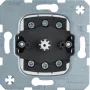 Hager WDE384203 Interruttore rotativo da incasso 2 poli per tapparelle con funzione a pulsante/rastrello
