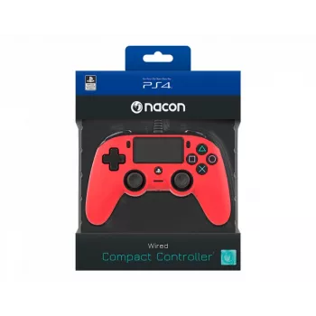 NACON PS4OFCPADRED Controller Compatto Gaming PS4 Rosso