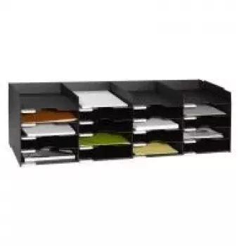 PAPERFLOW smistatore nero con 20 scomparti