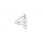 NEXO IDT-BPADAPT piastra adattatore per ID84, ID84L, IDS312 - supporto per montaggio su palo, nero
