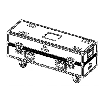 NEXO IDT-2CASE84 flight case con ruote per 2 diffusori ID84 / ID84T