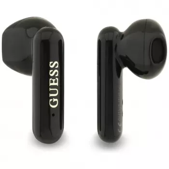 Guess 4G Metal Logo Auricolari Bluetooth True Wireless Stereo con Custodia di Ricarica (Nero)
