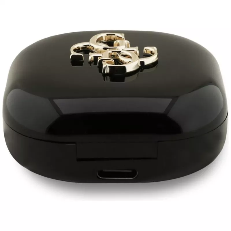 Guess 4G Metal Logo auricolari Bluetooth True Wireless Stereo con custodia di ricarica (nero)