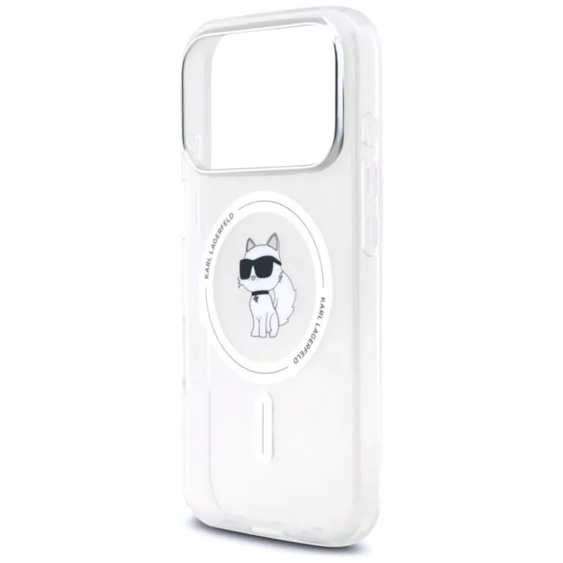 Karl Lagerfeld IML Choupette Cover MagSafe per Apple iPhone 17 Pro Max, Trasparente