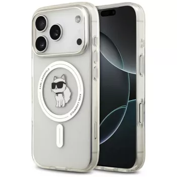 Karl Lagerfeld IML Choupette Cover MagSafe per Apple iPhone 17 Pro Max, Trasparente