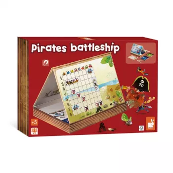 Janod Statki set giocattolo da bagno - 3 barche in gomma naturale per bambini piccoli