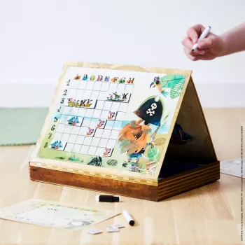 Janod Statki set giocattolo da bagno - 3 barche in gomma naturale per bambini piccoli