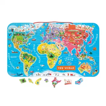 Janod Puzzle magnetico Mappa del mondo