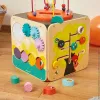 Janod Grande cubo attività educativo con labirinto di perline J08256