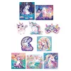 Janod Set creativo fai da te 10 decorazioni unicorno 5+