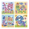 Janod My Arts & Crafts 3+ mosaici rotondi set creativo per bambini di 3 anni