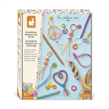 Janod Set creativo fai da te Scoubidou Filofun ornamenti 7+