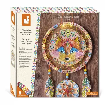 Janod String Art acchiappasogni luminoso kit intreccio 3D