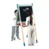 Janod Grande cavalletto in legno a doppia faccia con accessori