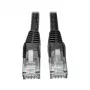 Tripp cavo patch Cat6 Gigabit snagless stampato RJ45 M/M nero 25ft