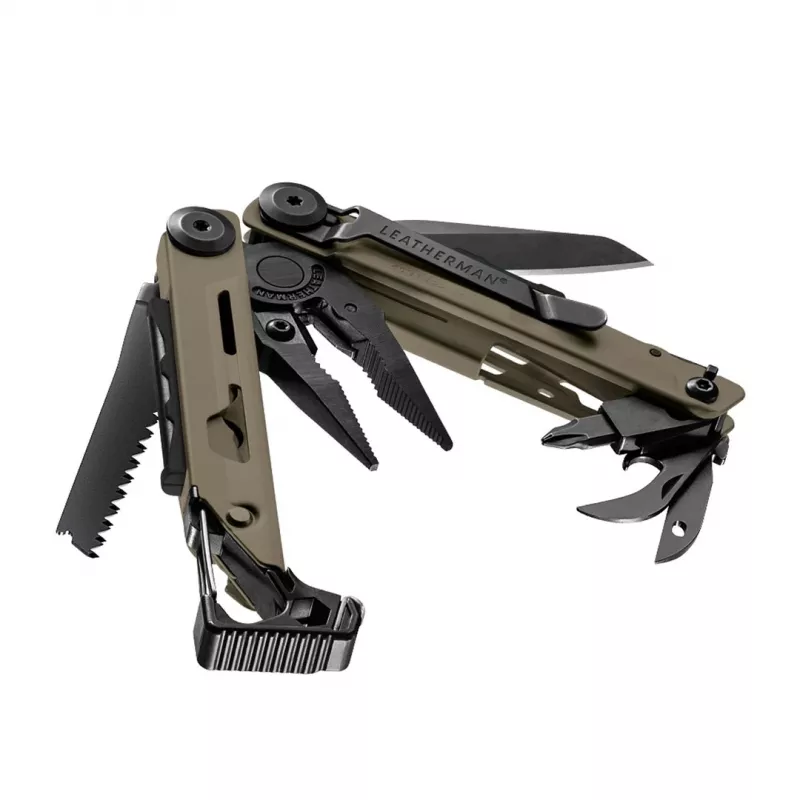 Leatherman SIGNAL multi-tool pinza, 19 utensili, nero e tan
