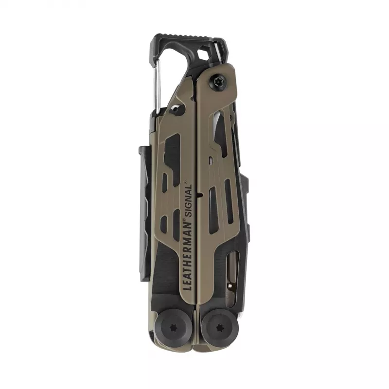 Leatherman SIGNAL multi-tool pinza, 19 utensili, nero e tan
