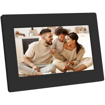 AGFAPHOTO APF700 cornice digitale Wi-Fi 7 pollici con 32 GB di memoria, touchscreen IPS-LCD, sensore di movimento, rotazione automatica, nero