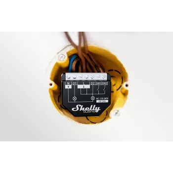 Shelly Wave 2PM EU LR interruttore luce smart Z-Wave a 2 canali con misurazione potenza